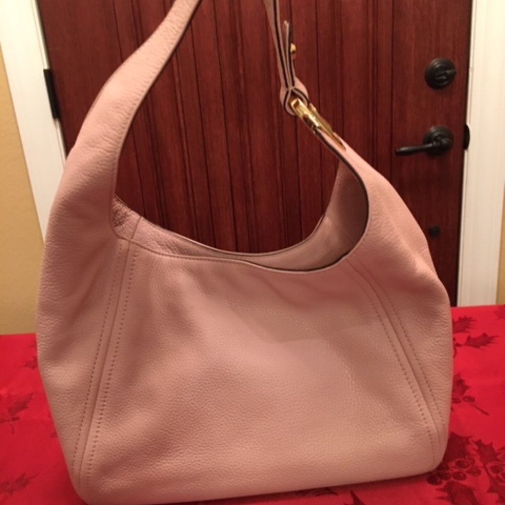 Authentic Michael Kors Pink Leather Hobo